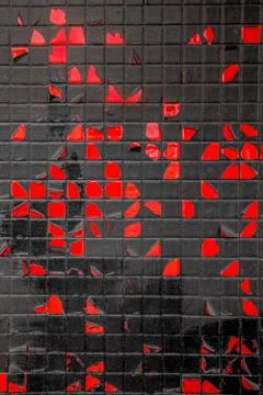 Peeling tile-2 Stock Photos