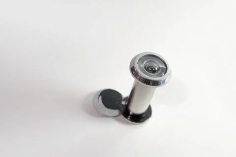 Peephole with open back cover Stock Photos