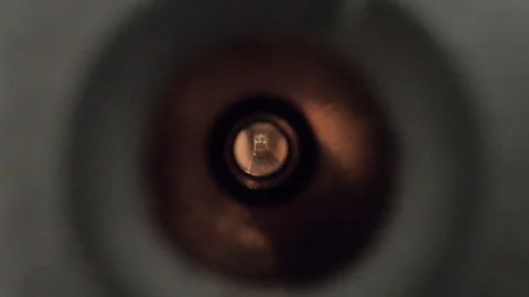 Peephole View Down A Hallway Stock-Footage 283939484