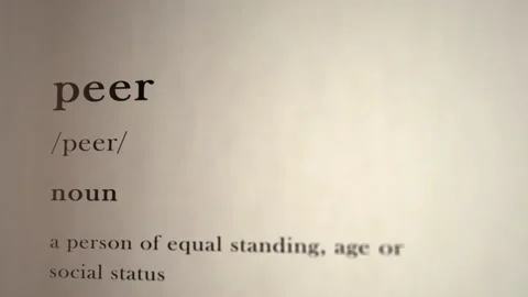 Peer Definition Video stock 148441933