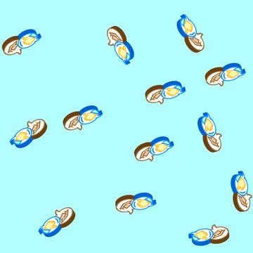 Peer feedback education platform isometric icon seamless pattern イラスト素材