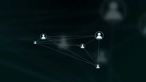 Peer To Peer Decentralized Network Stock Footage 132731984