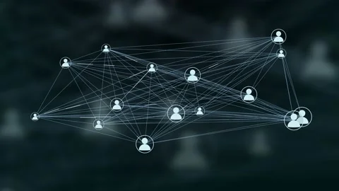 Peer To Peer Decentralized Network Stockbeeldmateriaal 132732014