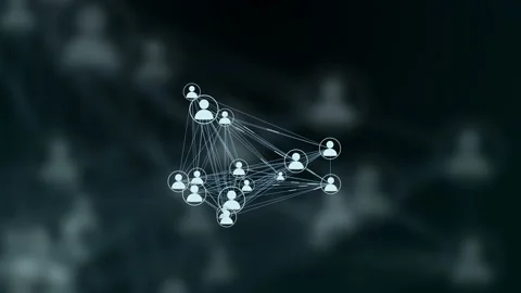 Peer To Peer Decentralized Network Stock Footage 132732015