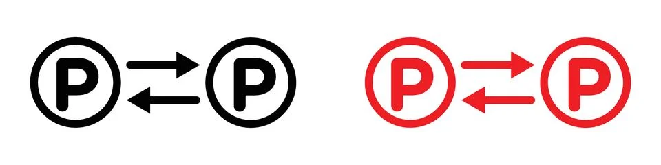 Peer to peer icon logo set vector Stock Illustration