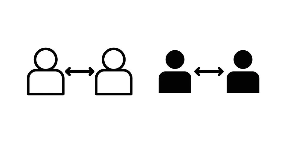 Peer to peer icon for web projects Ilustração Stock