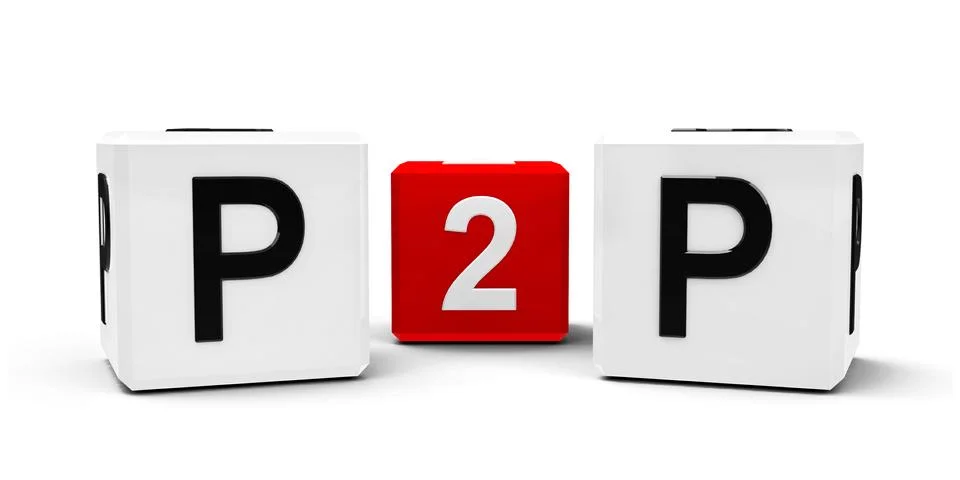 Peer to peer Foto stock