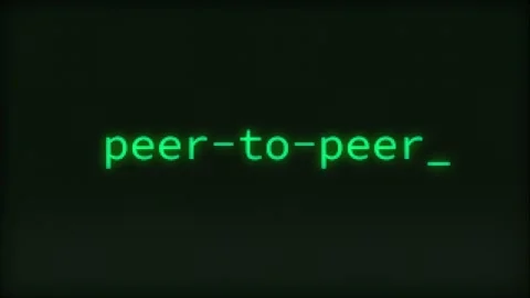 Peer-to-peer, Typing Text, Retro Computer Screen Stock Footage 270477321
