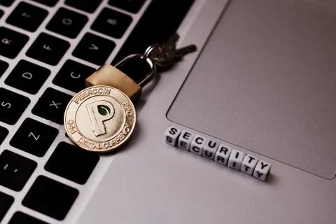 Peercoin security concept Stock Photos