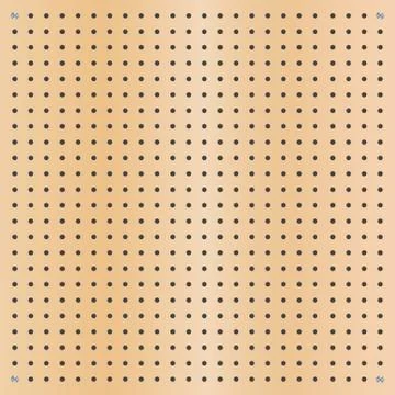 Peg board perforated texture background material with round holes pattern board 스톡 일러스트