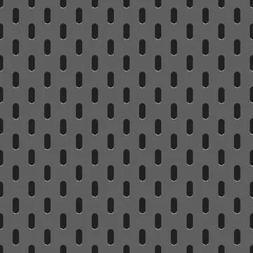 Peg board perforated texture background material with oval holes seamless Illustrazione stock