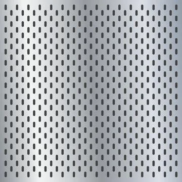 Peg board perforated texture background material with oval holes seamless Stock Illustration