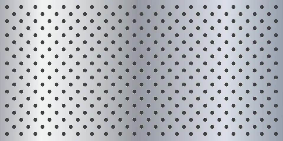 Peg board perforated texture background material with oval holes seamless Stock-Illustration