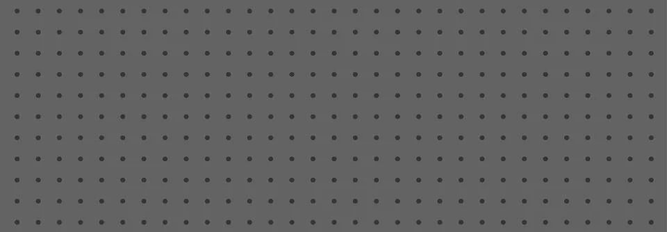 Peg board perforated texture with round holes pattern. Board with spaced hole Illustrazione stock