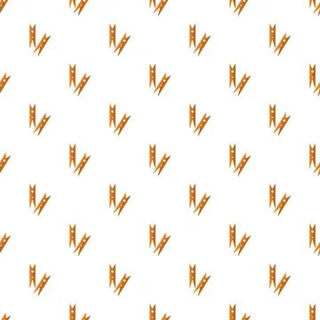 Peg clothes pattern seamless vector Stock Illustration