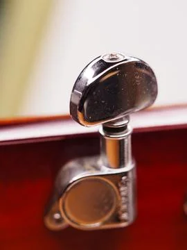 Peg of a guitar Stock Photos