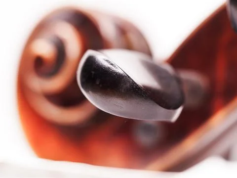 Peg on a violin Foto stock