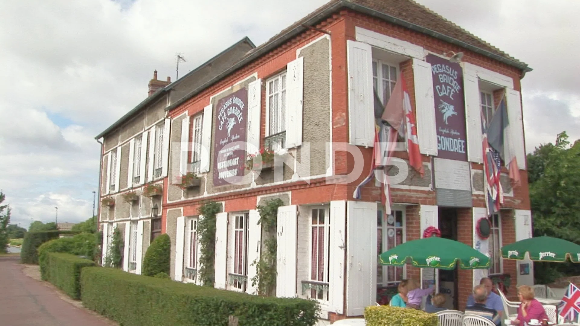 Pegasus Bridge Cafe in Benouville Normandy, France