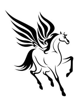 Pegasus horse Ilustración de archivo