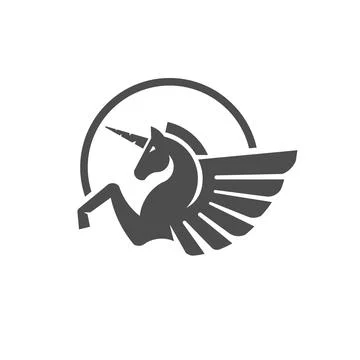 Pegasus logo vector Stock Illustration