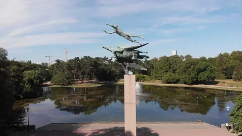 PEGASUS SCULPTURE Stock Footage 138588529