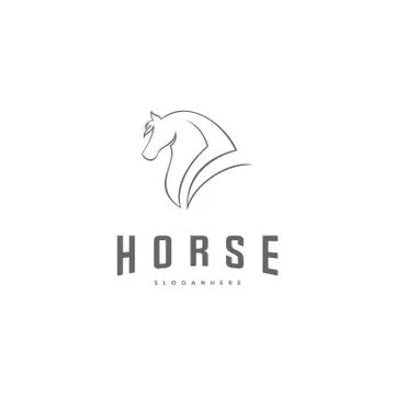 Pegasus Vector Logo Template. Horse logo template Stock Illustration