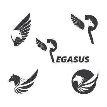 Pegasus Vector Logo Template vector illustration Stock Illustration