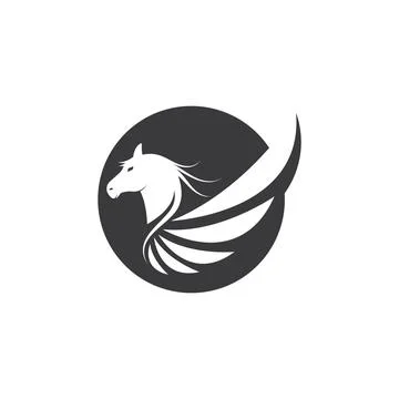 Pegasus Vector Logo Template vector illustration Stock Illustration