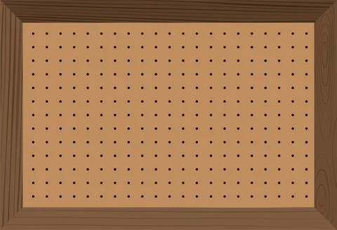 Pegboard or letterboard Stock Illustration