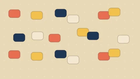 Pegboard Shape Shuffle Digital Motion Graphic Animation 库存影片 342474017