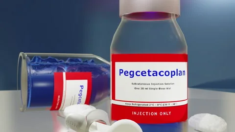 Pegcetacoplan Rolling Vial (Closeup) Stock Footage 258141512