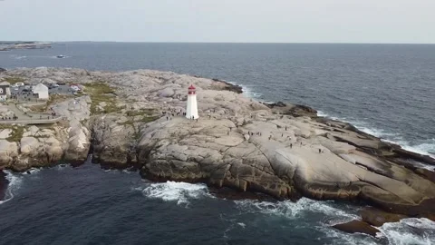 Peggy's Cove. The Iconic Lighthouse Stock Footage 341275484