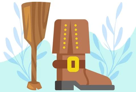 Pegleg Concept Illustration Stock Illustration