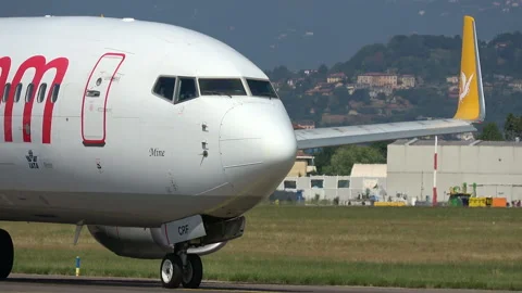 A Pegsus Flypgs Boeing 737 800 is Stock Video Pond5
