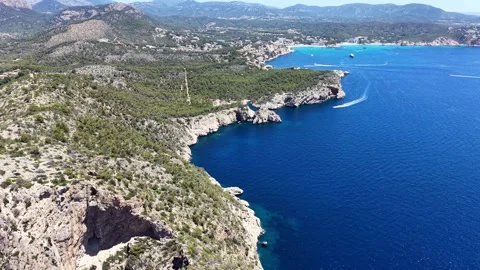 Peguera zu Camp de Mar 库存影片 343573412