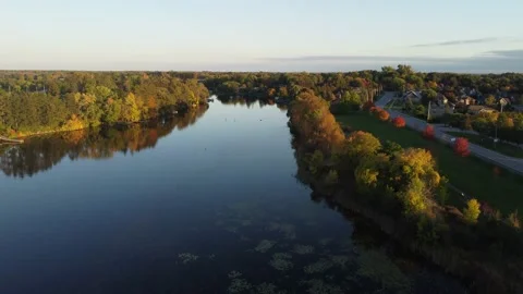 PEI Lake Stock Footage 162599005