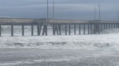 Peir and Wave 02 HD Stock Footage 175944405