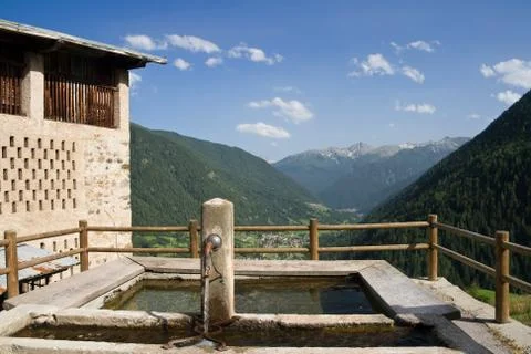 Pejo valley 库存照片