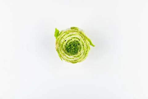 Peking cabbage on a white background. White Beijing cabbage. Permanent manage Stock Photos