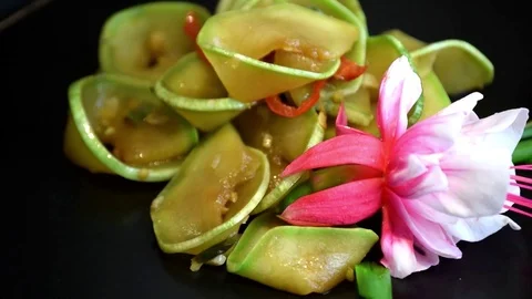 Peking courgette cabbage Stock Footage 93646641