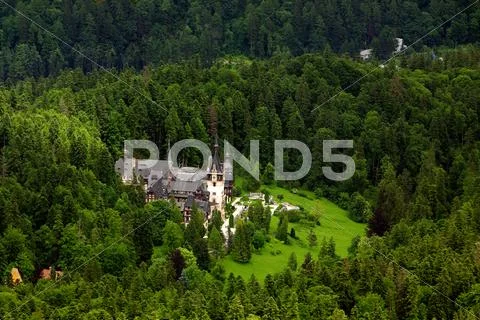 Peles Castle Residential Home Of The Romania Kings Now A Museum Stock Photos