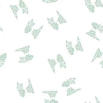 Peleus type eruption glyph vector seamless pattern 库存插图