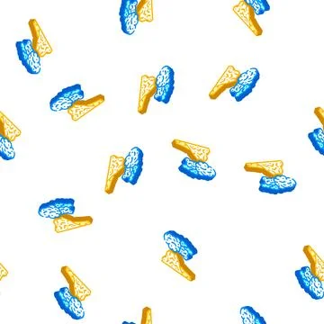 Peleus type eruption isometric icon seamless pattern Stock Illustration
