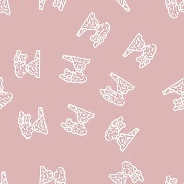 Peleus type eruption line vector seamless pattern 스톡 일러스트