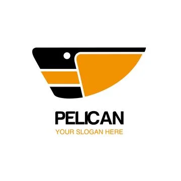 Pelican bird logo design vector inspiration Stock Illustration