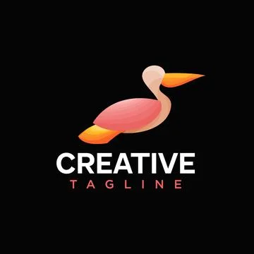 Pelican logo Stock Illustration