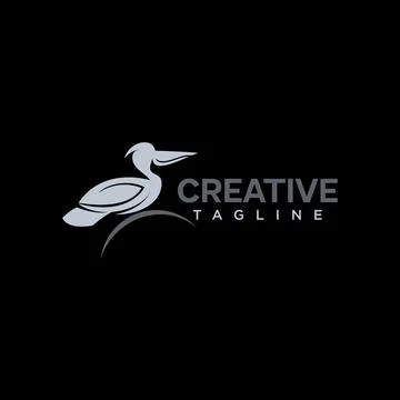 Pelican logo Stock Illustration