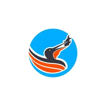 Pelican logo Stock Illustration