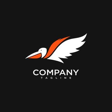 Pelican logo Stock Illustration