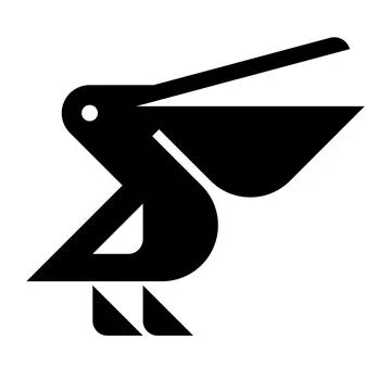 Pelican logo Stock Illustration